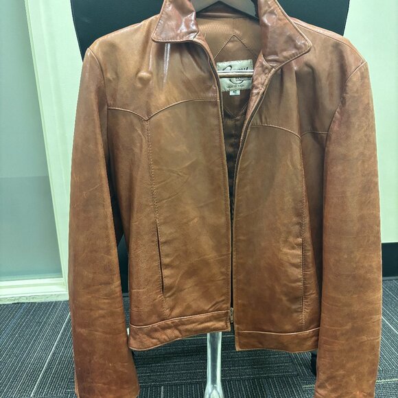 *VINTAGE* Remy Leather Bomber Jacket - Picture 1 of 8